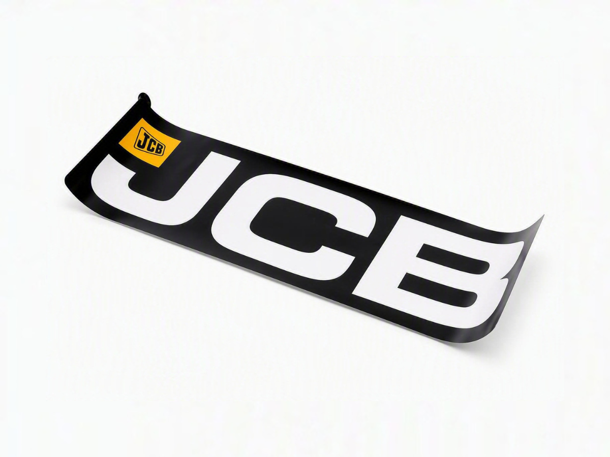 An image showing the front view of JCB Decal Artwork 740mm x 230mm (Part 332/G3458)
